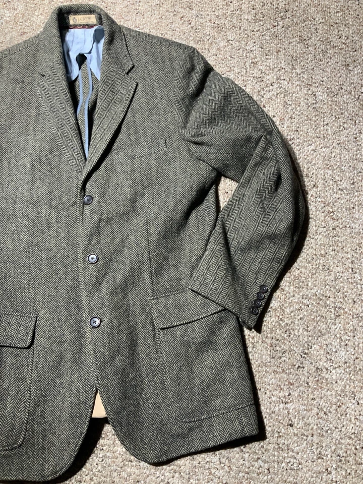 Chaqueta deportiva Jcrew Clayton Moon Yorkshire tweed espiga talla 42L Foto 3 de 4