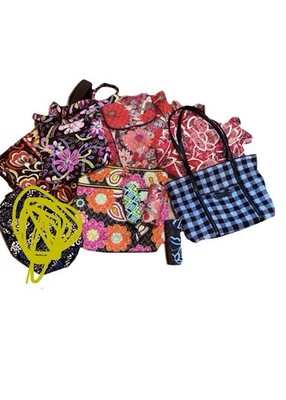 Vera Bradley Bags Lot Of  7 Tote, Saddle Bags, Crossbody, Read Description