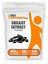 BulkSupplements.com Shilajt Extract Powder  Fulvic Acid Supplement 100 Grams