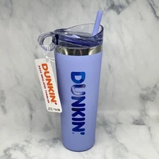 DUNKIN 2025 Stainless Steel Soft Touch Tumbler 24oz BLUE *FREE GIFT W/PURCHASE*