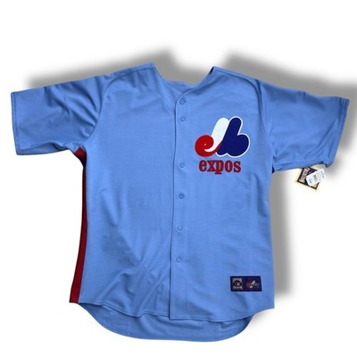 NWT Montreal Expos MLB Cooperstown Collection Light Blue Jersey