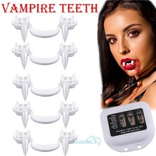 1-5x Retractable Vampire Teeth Halloween Cosplay Horror Costume Zombie Fang USA