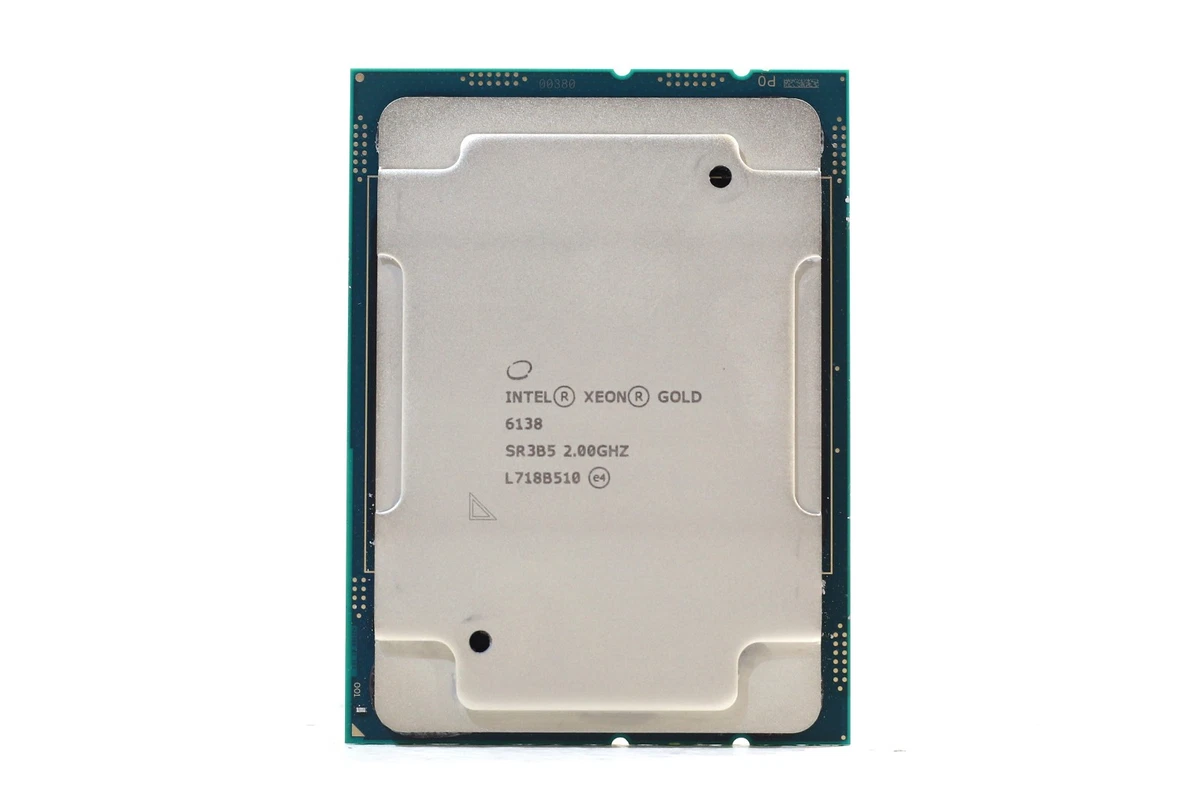 廉価版 電脳浪漫 7820 Dual Xeon Gold 6138 Intel Xeon Gold 6138 - 2 GHz 20-Core (SR3B5) Processor for sale