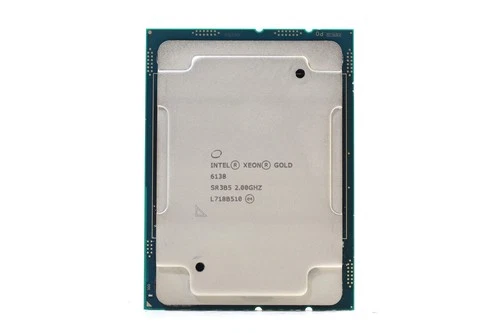 Intel Xeon Gold 6138 2.0GHz 20-Core 27.5MB LGA3647 CPU P/N: SR3B5 Tested Grade A