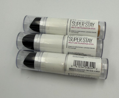 3 PACK Maybelline Super Stay Multi-Use Foundation Stick #120 Classic Ivory