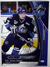 Sidney Crosby Autographed 03/04 Rimouski Oceanic Extreme Promo Photo Card JSA