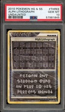 Pokemon Alph Lithograph Undaunted Secret Rare #THREE PSA 10 Gem Mint on eBay