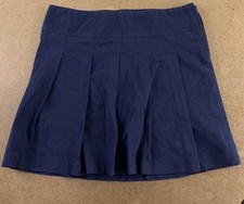The Children's Place Girls Navy Pleated A-Line Skirt Size 20 Cotton Blend