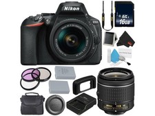 Nikon D5600 DSLR Camera w/18-55mm VR AF-P Lens 16GB Deluxe Bundle