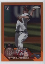 2023 Topps Chrome Update Orange Refractor 6/25 Peyton Battenfield #USC102 0w7