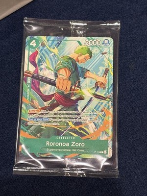 Roronoa Zoro P-114 One Piece Promo Card Sealed English TCG Bandai Exclusive
