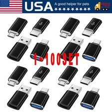 4-Pack USB3.0 Type C Female to USB Male Adapter OTG Micro USB to C Converter Lot