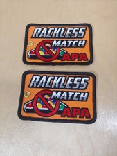 Lot of 2 American Pool Players Association APA RACKLESS MATCH Patches Billiards