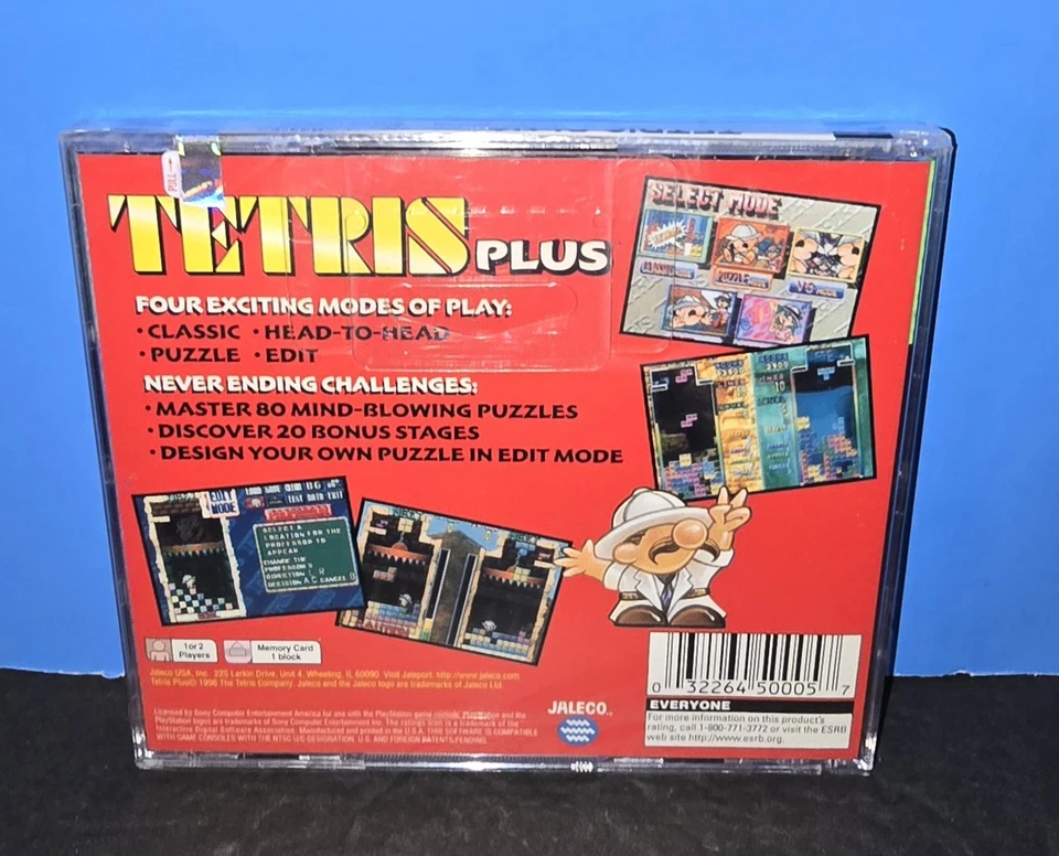 Tetris Plus - Greatest Hits PlayStation 1 PS1 SEALED Cracked Case - Image 2 of 4