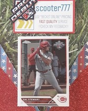 2023 Pro Debut ~#186⭐SAL STEWART⭐*Debut (RC)《CHROME Parallel》'26 REDS ROOKIE🔥📈