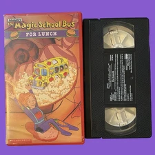 The Magic School Bus - For Lunch VHS 1995. Hard Case. Free Shipping!