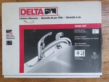 Delta-NIB-Kitchen Faucet W/Sprayer N480 WF Polished Chrome