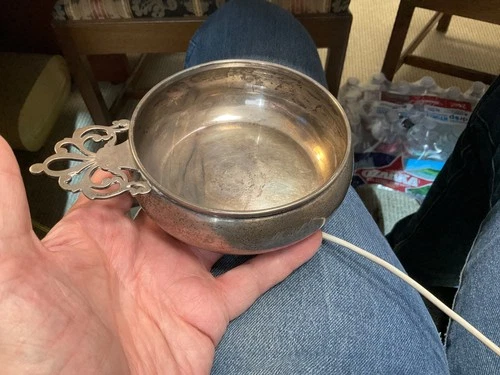 Large Sterling Silver Porringer Dish by Lunt, 1940s, 183 Grams