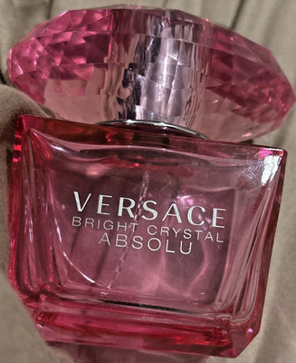 Versace Bright Crystal Absolu Eau de Parfum Empty Bottle Made Italy 90ml/3.0 oz