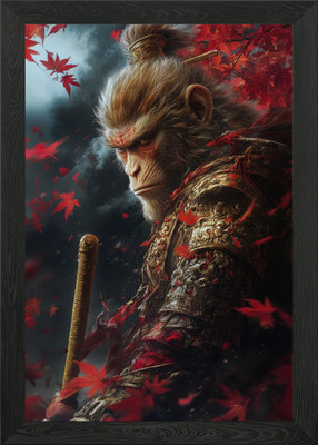 Wukong the Monkey King Framed Wall Art Poster Canvas Print Picture