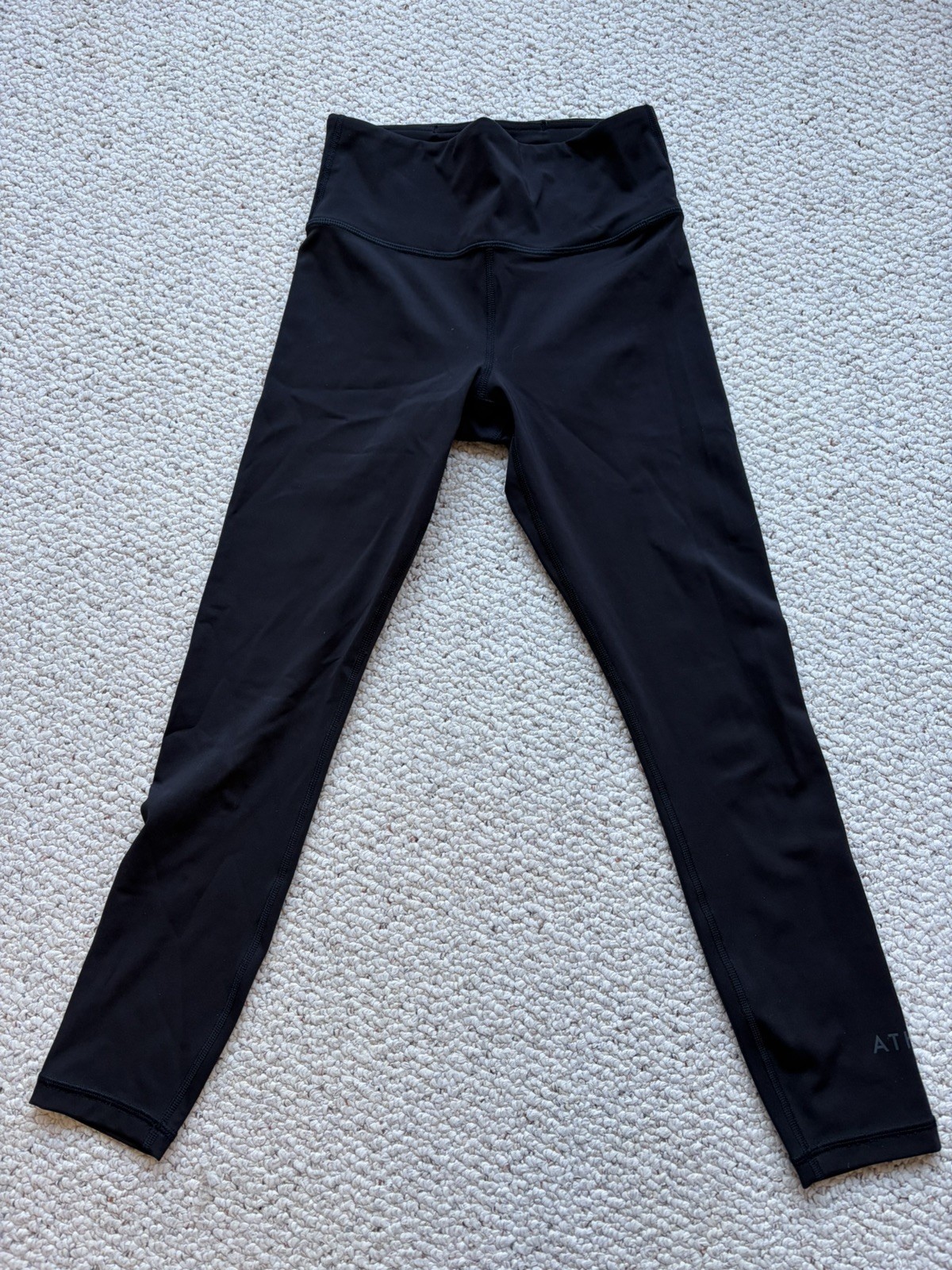 Athleta Elation Train Logo Tight Womens size XS Black running