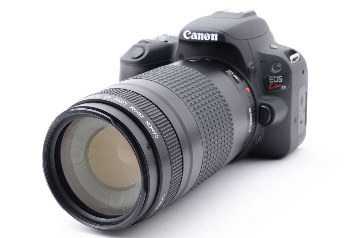 canon kiss x9/レンズセット/CANON EF 75-300㎜ 保証/canon kiss x9 望遠レンズセットCanon EF 75-300