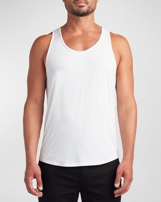 MONFRÈRE Travis Tank Men's M Blanc Scoop Neckline Sleeveless Pullover Style