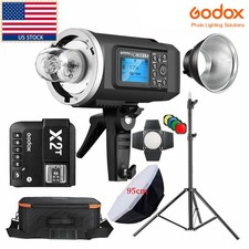 US Godox AD600BM 2.4G HSS Outdoor Flash X2T Triggter Softbox Stand Fr Canon Sony