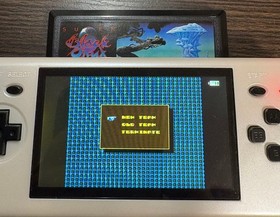 Famicom used cassette super black onyx box with instructions