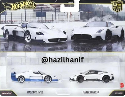 2026 HOT WHEELS PREMIUM TWIN' PACK MASERATI MC12 AND MASERATI MC20