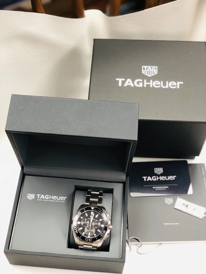 Men’s TAG Heuer Aquaracer CAY111A Chronograph Quartz Watch Box & Papers - Image 2 of 4