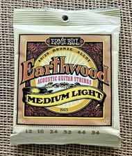 Ernie Ball Earthwood 80/20 Medium Light Acoustic Guitar Strings 2003