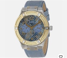 Guess U0289L2 Ice Blue Leather Watch
