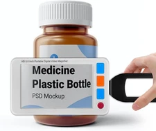 5.0 Inch Digital Magnifier,3X-48X Zoom Electronic Reading Aid,Simplified Buttons