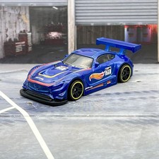 Hot Wheels '16 Mercedes-AMG GT3 Dark Candy Blue 2018 1:64 Diecast Car [12e]