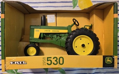 not sold in stores Ertl John Deere 530 Tractor New In Box.back of Box Diffrrent 