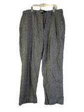 Vintage 90s L.L. Bean Womens 14 Herringbone Classic Fit Cotton Pants