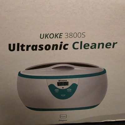Ukoke  Ultrasonic Cleaner 3800s Jewelry Cleaner Digital Timer New Open Box