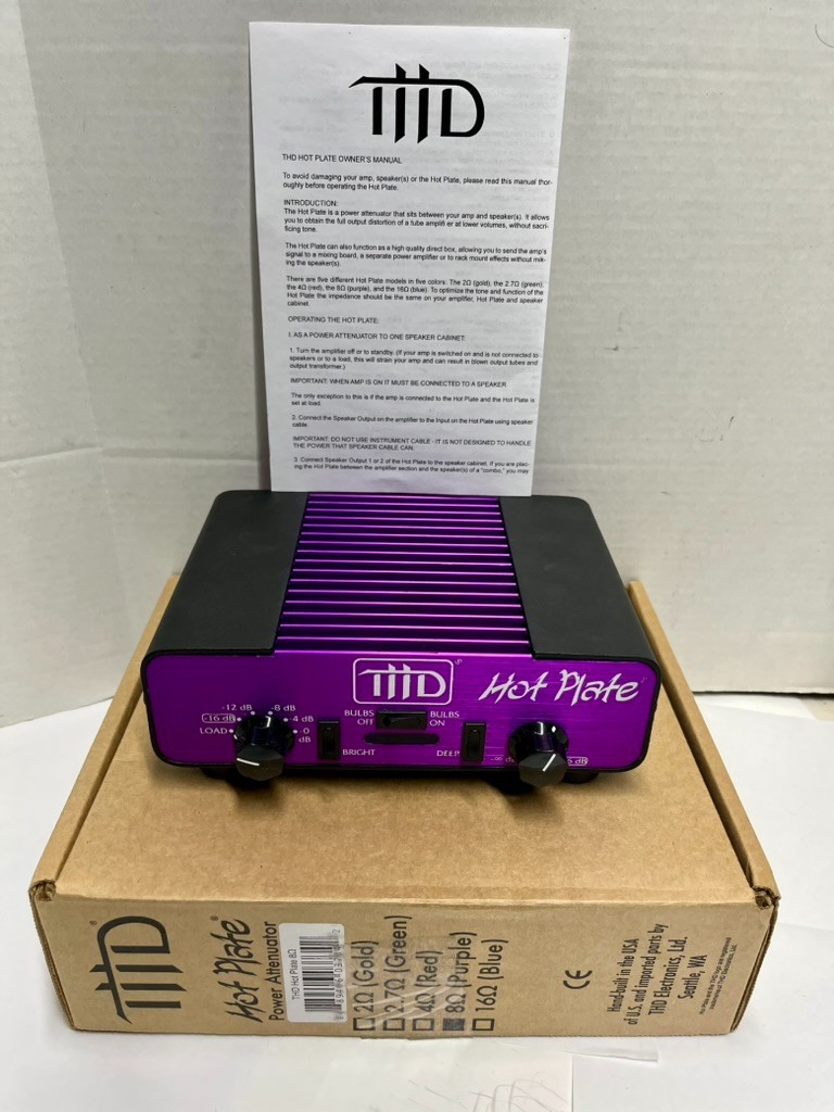 つ*ん様 THD Electronics HOT PLATE 8Ω パワーアッテ THD Hot Plate Attenuator 8 Ohm Volume Control Load Box Amp
