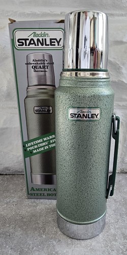 Vtg New Old Stock Aladdin Stanley Green Quart Thermos Cup A-944DH FREE US SHIP