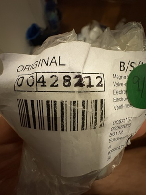 #ad 00428212 Bosch Washer Oem Water Valve $55.00