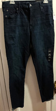 Gap Denim High Rise Universal Legging Jeans W/Pockets DARK RINSE Sz 14/32 NWT