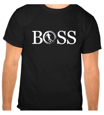 Fussball BOSS, Freizeit, Sport schwarze T-SHIRT  - SPR238 -SW - Bild 1 von 2