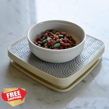 Yuwoda Ant Away Tray Plus Dog Cat Bowl Protector Outdoor Indoor Silver Grey