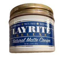 Layrite Deluxe Natural Matte Cream 4.25oz/120g NEW SEALED