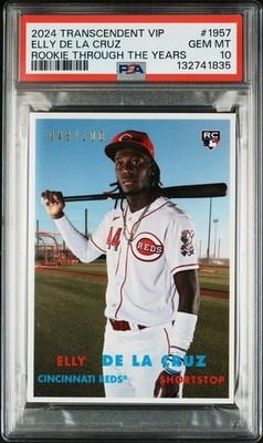 2024 Topps Transcendent Collection Elly De La Cruz RC Rookie #48/100 PSA 10