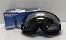 Dbio Black Plastic Skiing Goggles Mirror Lens, OTG Compatible