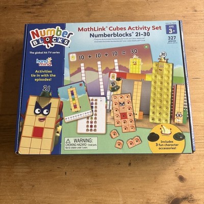 hand2mind MathLink Cubes Numberblocks 21-30 Counting Blocks Set