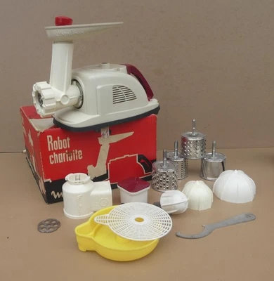 Robot MOULINEX Charlotte vintage hachoir viande râpe légume agrume cuisine boite - Photo 1/4
