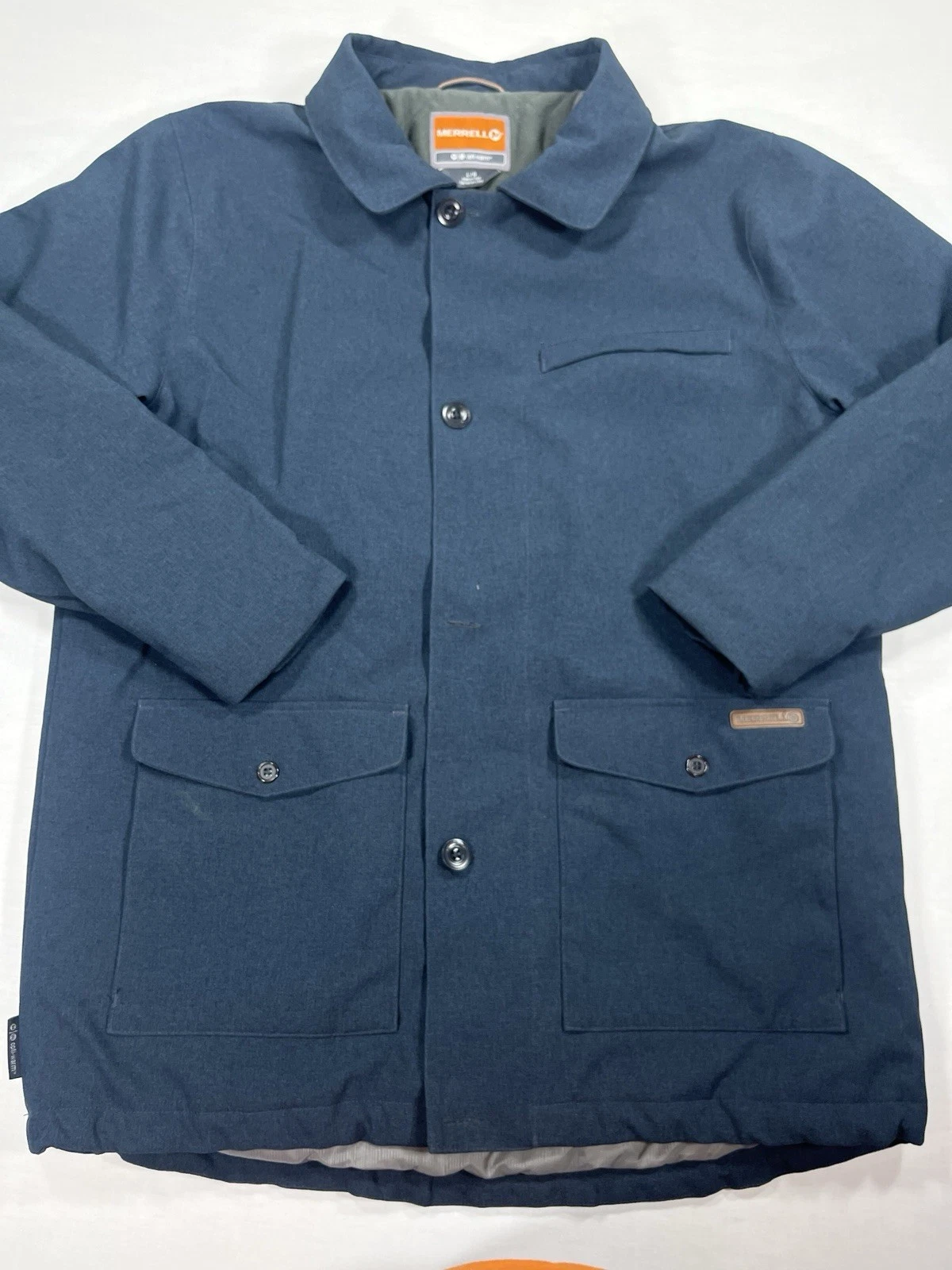 Merrell Opti-Warm Men’s Jacket Blue Coat L Large Insulated Outdoor
Opens in a new window or tab